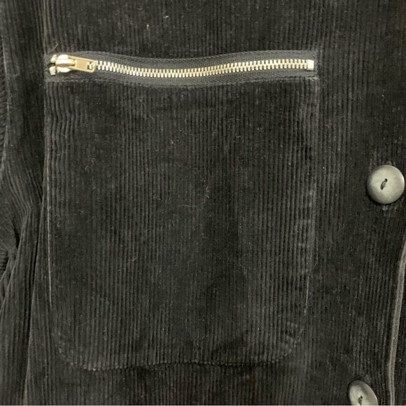 LIZ CLAIBORNE LIZSPORT VINTAGE SHIRT JACKET WOMEN’S S BLACK CORDUROY POCKETS. - Picture 6 of 15